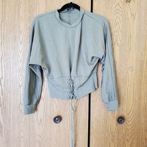 Bardot Cropped Corset Top